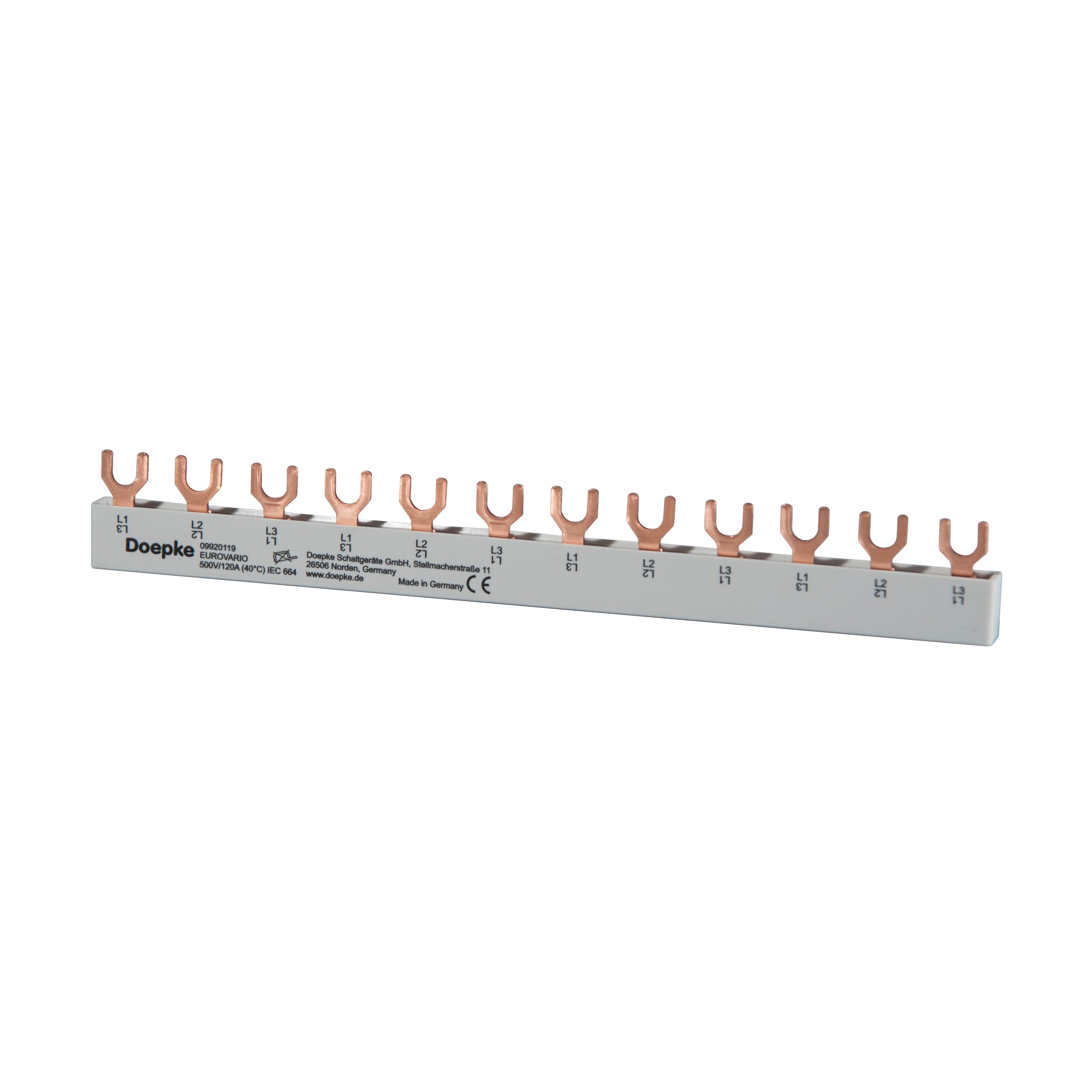 Doepke Doepke Gabelsammelschiene 3p, 12 TE, 63 A ((L1, L2, L3) x 4) Doepke Doepke Gabelsammelschiene 3p, 12 TE, 63 A ((L1, L2, L3) x 4)